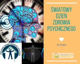 zdjęcie przedstawiające zarys ciała człowieka oraz mózgu ze wskazaniem dbania o zdrowie psychiczne