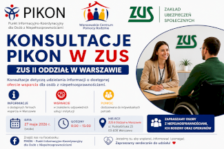 Konsultacje PIKON w ZUS Praga-Południe