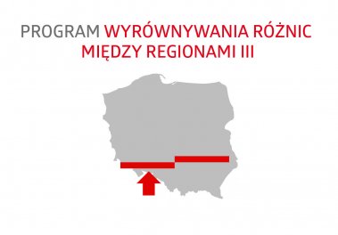 Logo Programu wyrównywania różnic między regionami III