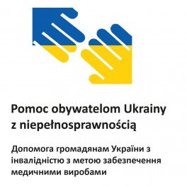 Logo programu z jego nazwą w języku polskim i ukraińskim