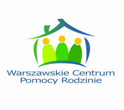 Lgotyp Warszawskiego Centrum Pomocy Rodzinie