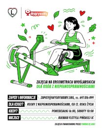 zajęcia na ergometrach wioślarskich