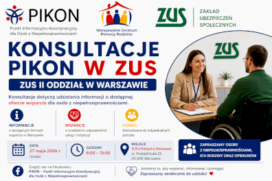 Konsultacje PIKON w ZUS Praga-Południe