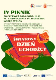 Piknik z okazji Dnia Uchodźcy organizowany przez WCPR w dniu 20.06.2026 r.