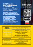 Powiększ obraz: informacja w formie plakatu dla obywateli Ukrainy w jezyku polskim